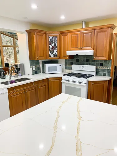 Kitchen cabinetry, refinished